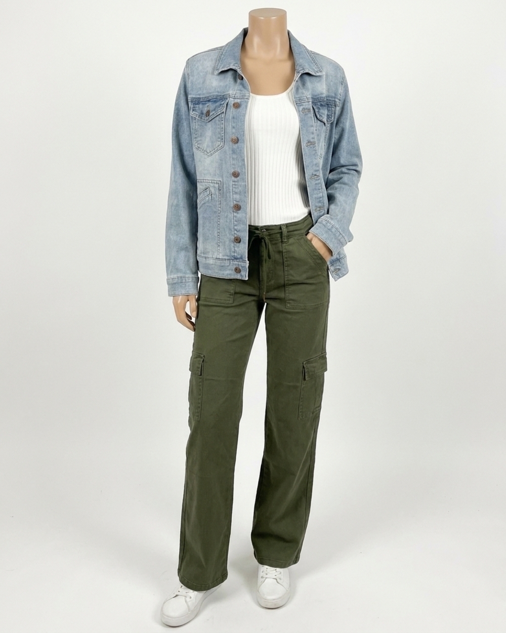NEW GRACE AND LACE boyfriend denim jacket in blue